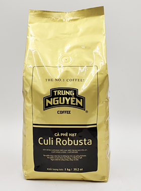越南咖啡豆深焙1KG中原G7炭烧咖啡豆 CULI+ROBUSTA奶油香1号 包邮