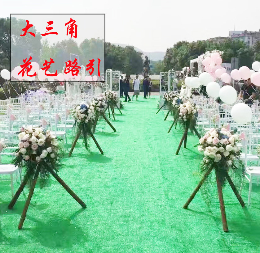 插花三叉展厅橱窗布景道具木桩