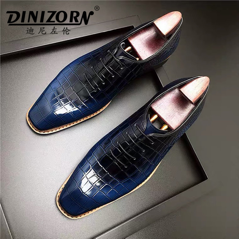 迪尼左伦透气橡胶英伦潮鞋男鞋