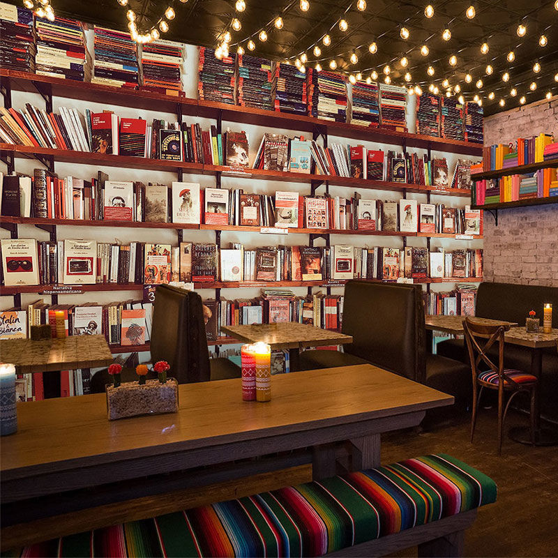 复古仿真3d书架墙纸办公室