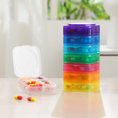 药盒便携药品分装盒随身一日三餐