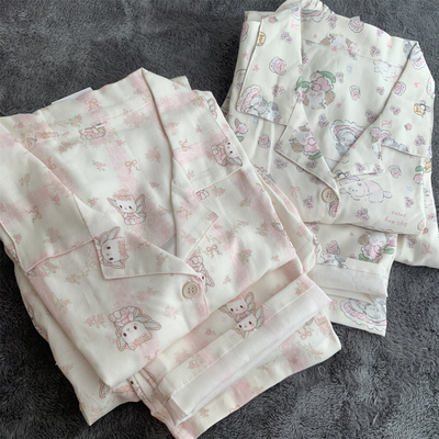 可爱凯蒂，棉布磨毛睡衣女