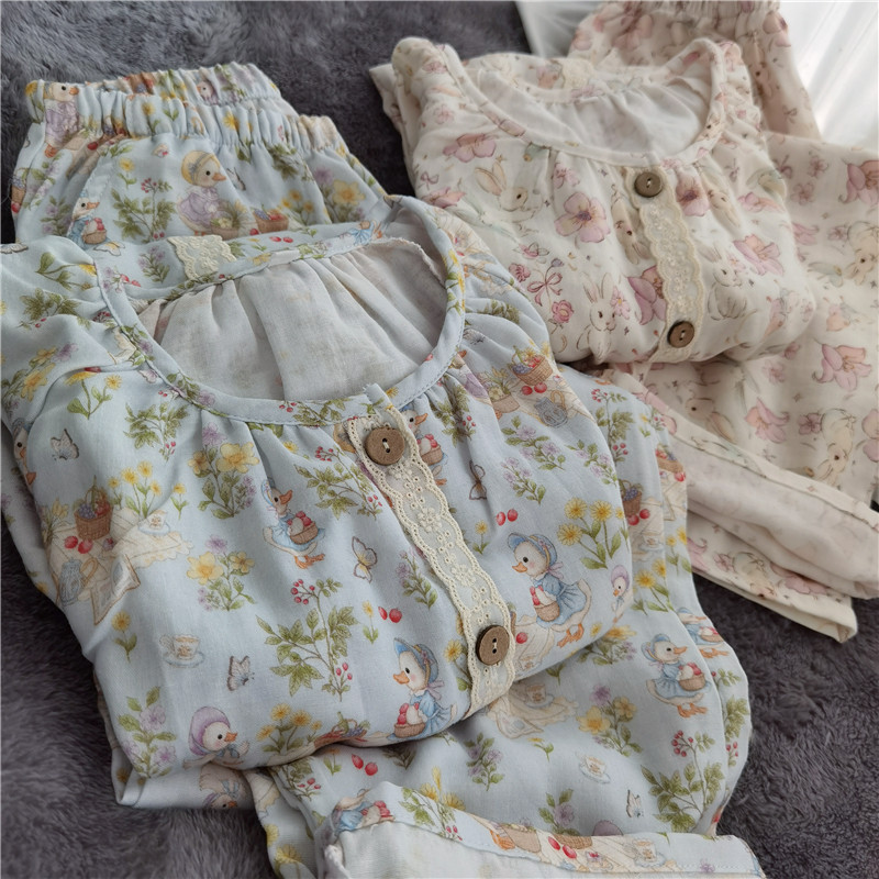 巨好看！软糯棉纱睡衣