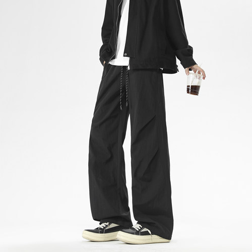 OCW潮牌 美式休闲裤男2025秋季新款青少年学生宽松直筒工装长裤子