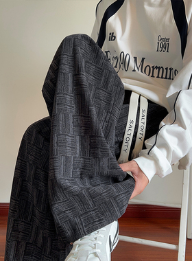 OCW潮牌 美式复古工装裤男2026秋冬新款青少年宽松直筒休闲长裤子