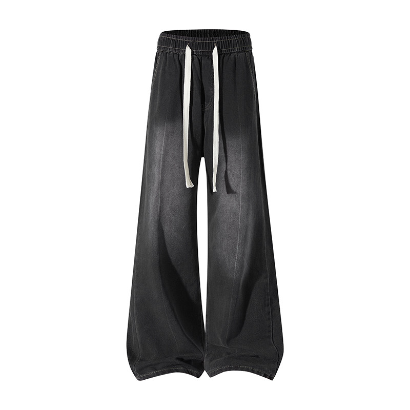 OCW潮牌 美式复古牛仔裤男2026春秋新款直筒水洗渐变休闲长裤