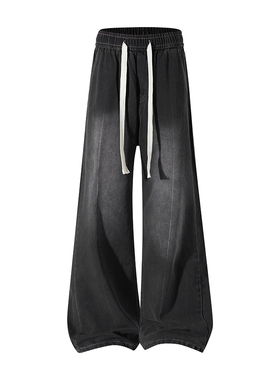 OCW潮牌 美式复古牛仔裤男2026春秋新款直筒水洗渐变休闲长裤