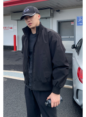 OCW潮牌 美式机车工装夹克男2026春秋新款青少年学生宽松百搭外套