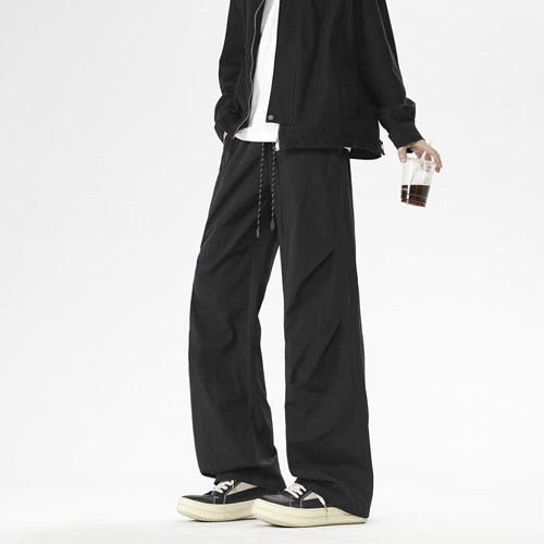 OCW潮牌 美式休闲裤男2025秋季新款青少年学生宽松直筒工装长裤子