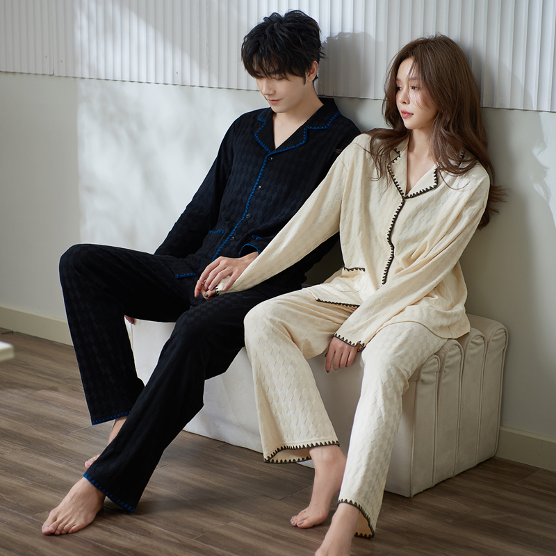 思莉太太情侣棉春秋睡衣