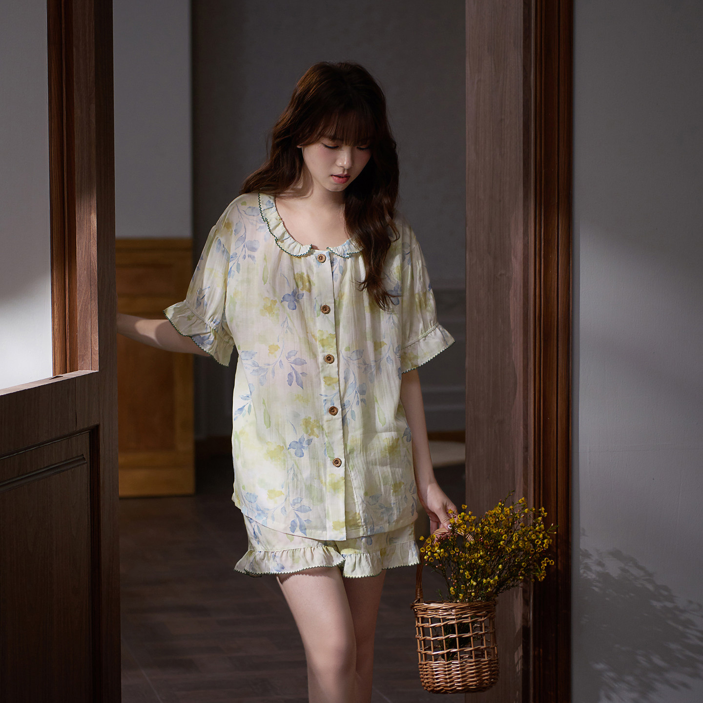 思莉太太【升级版棉绸】凉感天丝麻睡衣女款2026新款夏天短袖套装