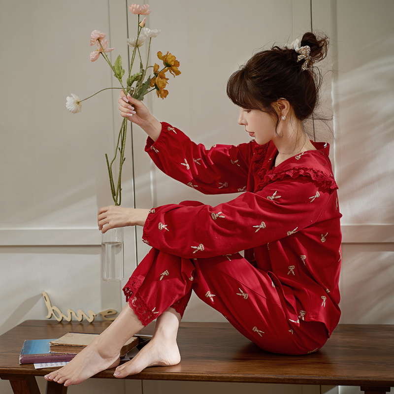 思莉太太女棉质睡衣两件套