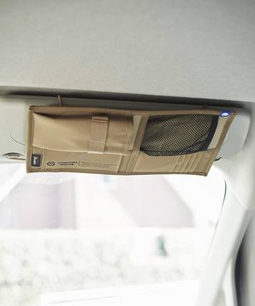 日本GORDON MILLER汽车遮阳板套多功能小物收纳袋内饰用品眼镜夹