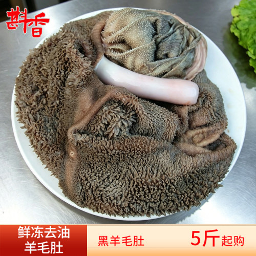 新鲜冷冻去油黑羊毛肚商用生羊肚5-20斤羊肉粉店羊杂火锅生鲜食材