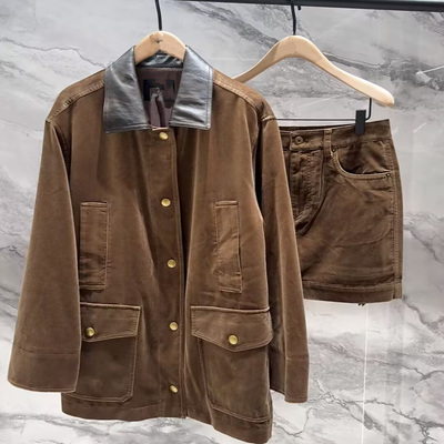 时尚甜酷减龄设计师款夹克套装