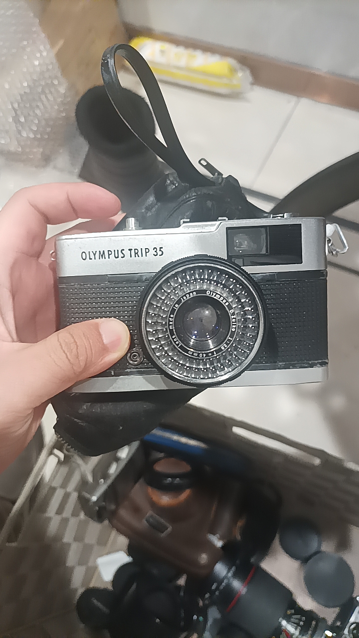 奥利巴斯trip35定焦135胶卷相机收藏摆件