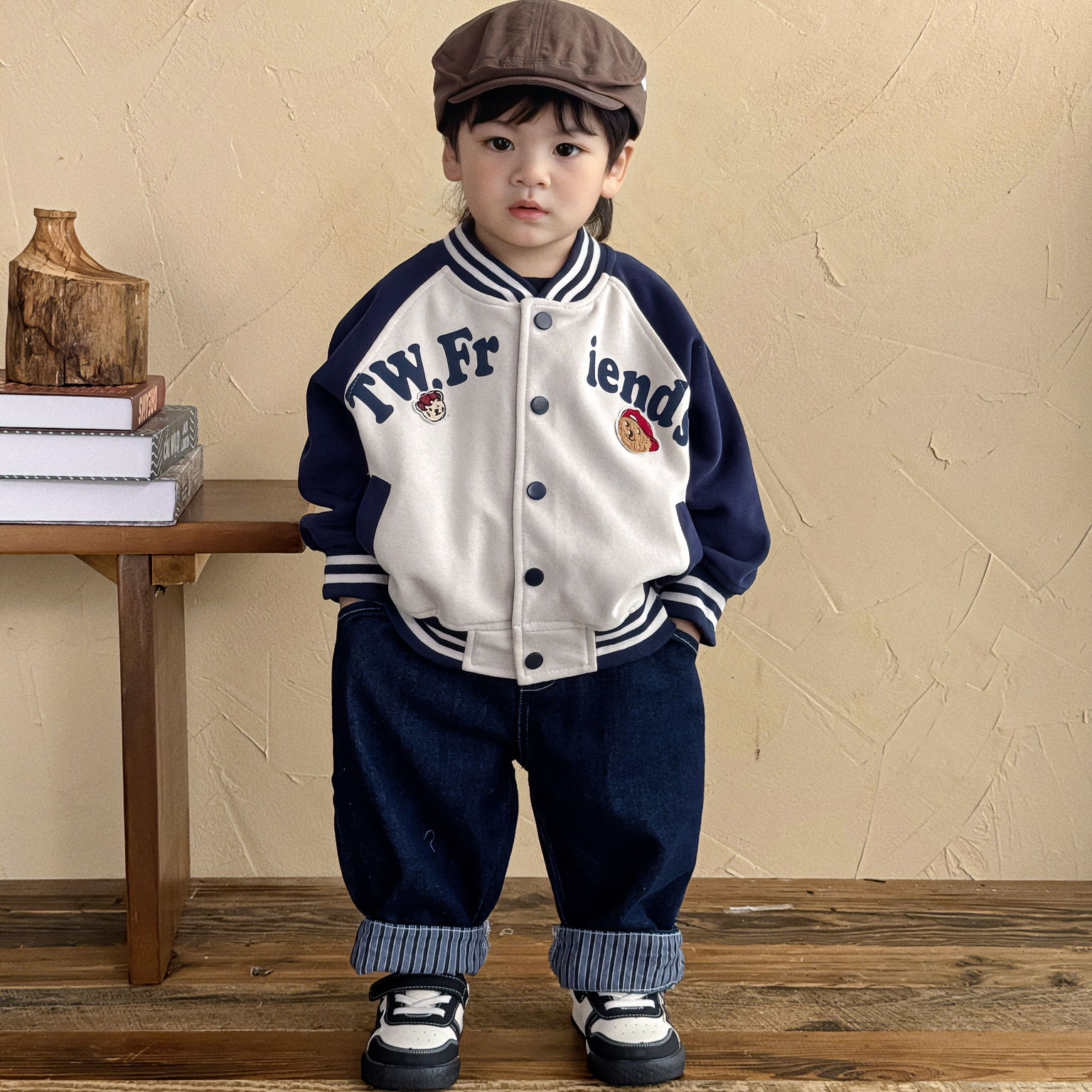 男童棒球服外套春秋款儿童时尚秋季开衫韩范痞帅中小童洋气夹克衫