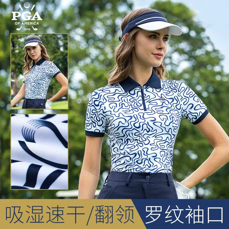 高尔夫服装女士夏短袖裤子套装