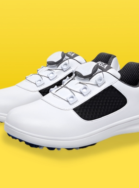 PGA 新品儿童高尔夫球鞋青少年防水鞋子旋转鞋带轻量缓震301019