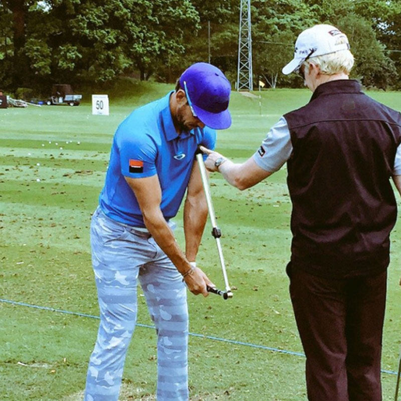 高尔夫折叠挥杆练习器挥杆棒姿势纠正器初学者教练GOLF挥杆训练器