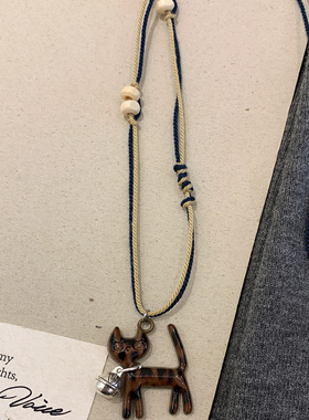 铃铛猫 手作长款项链日韩ins小众日常百搭设计感毛衣链