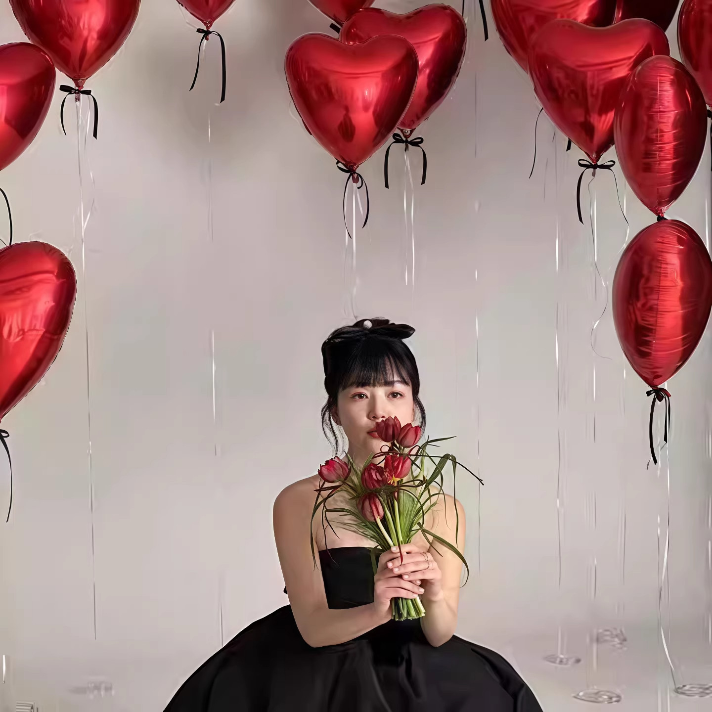 红色粉色爱心造型铝膜超大气球结婚订婚礼情人节女神生日布置装饰