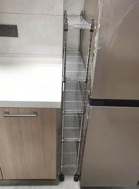 厨房夹缝置物架长35/45/50/60宽15cm缝隙收纳架多层小窄缝架子