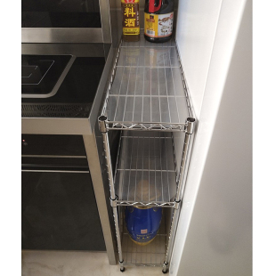 厨房夹缝置物架缝隙收纳架宽15/20/25cm水果蔬菜三层小架子窄边柜