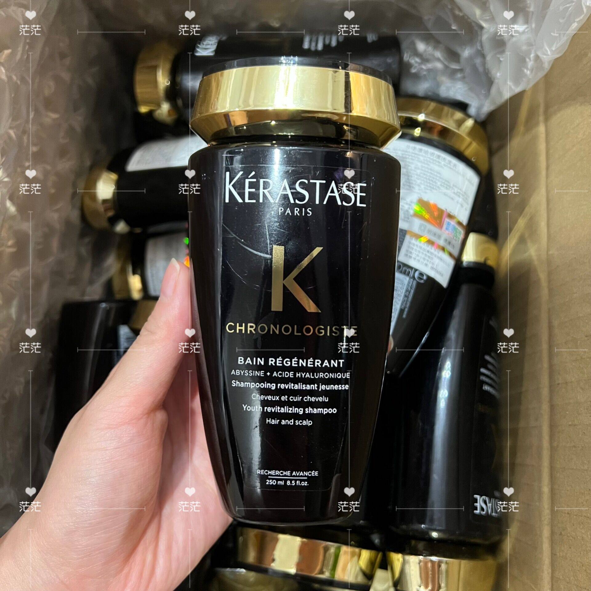 免税店购!新版卡诗黑钻钥源鱼子酱洗发水250ml滋养头皮