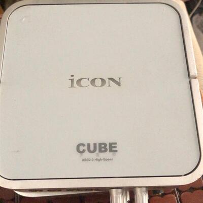 议价 icon艾肯声卡,型号CUBE PRO,包通电开机正常使用,