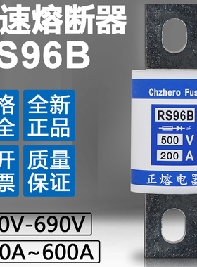 RS96B 500V 150A 200A 250A 300A 350A 400A 500A 600A快速熔断器