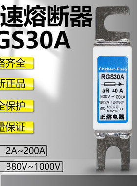 快速熔断器RGS30A 70A63A50A45A40A35A32A660V690V800V快熔保险