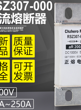RSZ307-000-L2N 250A 200A 160A 125A 100A 63A直流熔断器DC1000V