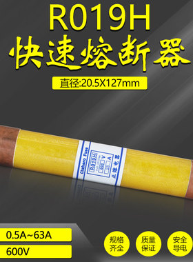 RO19H熔断器R019H 600V 6A8A10A12A15A16A20A 20.5X127mm保险丝