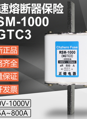 RSM-1000 NGTC3 800A 630A 560A 500A 450A 400A 690V快速熔断器