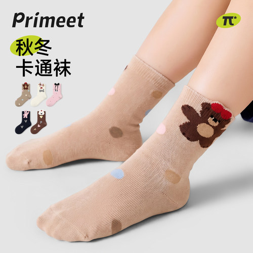 派米儿童袜子秋季薄款配裙子棉袜