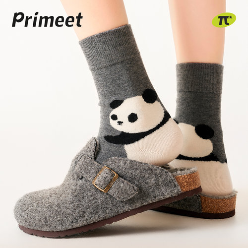 派米羊毛袜子女秋冬款加厚保暖中筒袜2025新款冬季厚袜子地板长袜