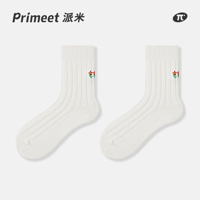 PRIMEET/派米保暖女棉中筒袜