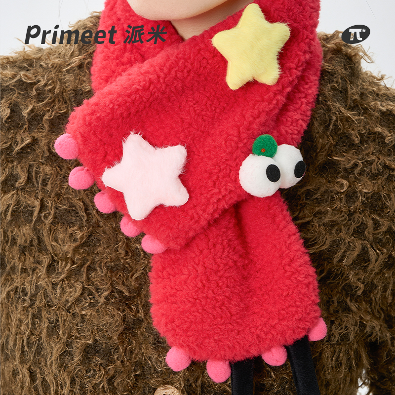 PRIMEET/派米围巾圣诞新年红色