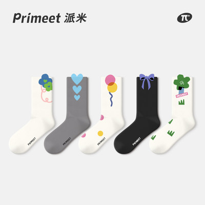 PRIMEET/派米女凸凸袜中筒袜