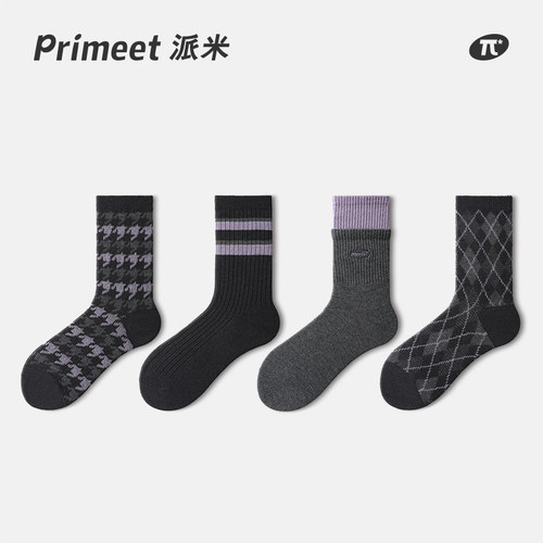 PRIMEET/派米保暖女羊毛中筒袜