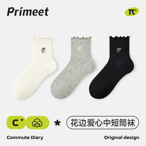 派米秋季新款中短筒袜女