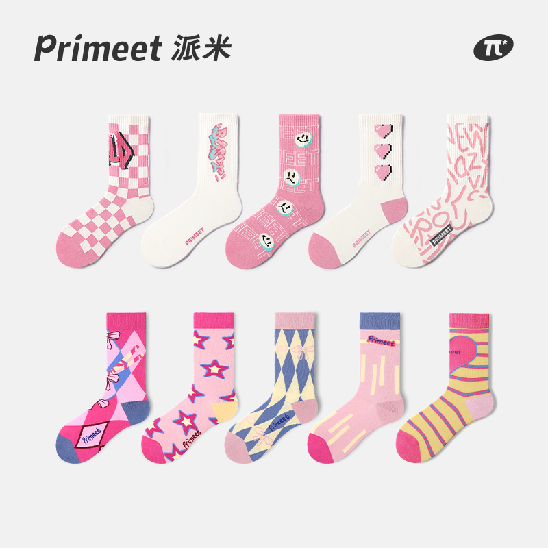 PRIMEET/派米情侣袜子女吸汗