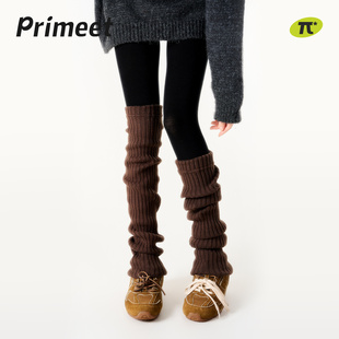 派米羊毛袜套女秋冬款美拉德系显瘦外穿潮针织保暖保暖堆堆小腿袜