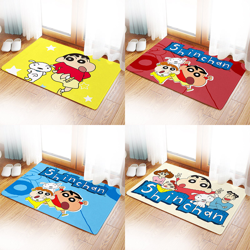 crayon shin chan 蜡笔小新 地垫 浴室短绒防滑卧室汽车双层脚垫