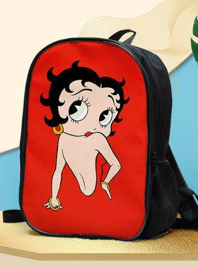 Betty Boop 贝蒂娃娃 双肩包 背包 学生书包旅行休闲包可来图定制