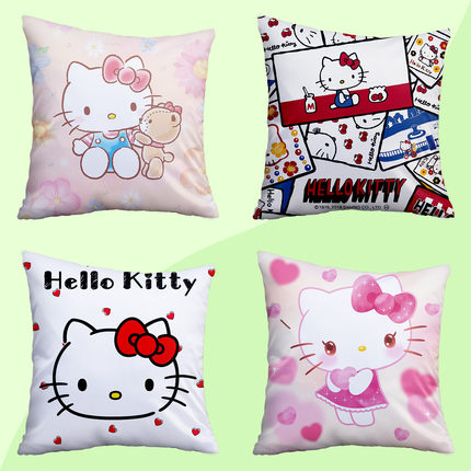 hello kitty 凯蒂猫 KT猫 抱枕 方枕靠垫可爱卡通客厅卧室小枕头