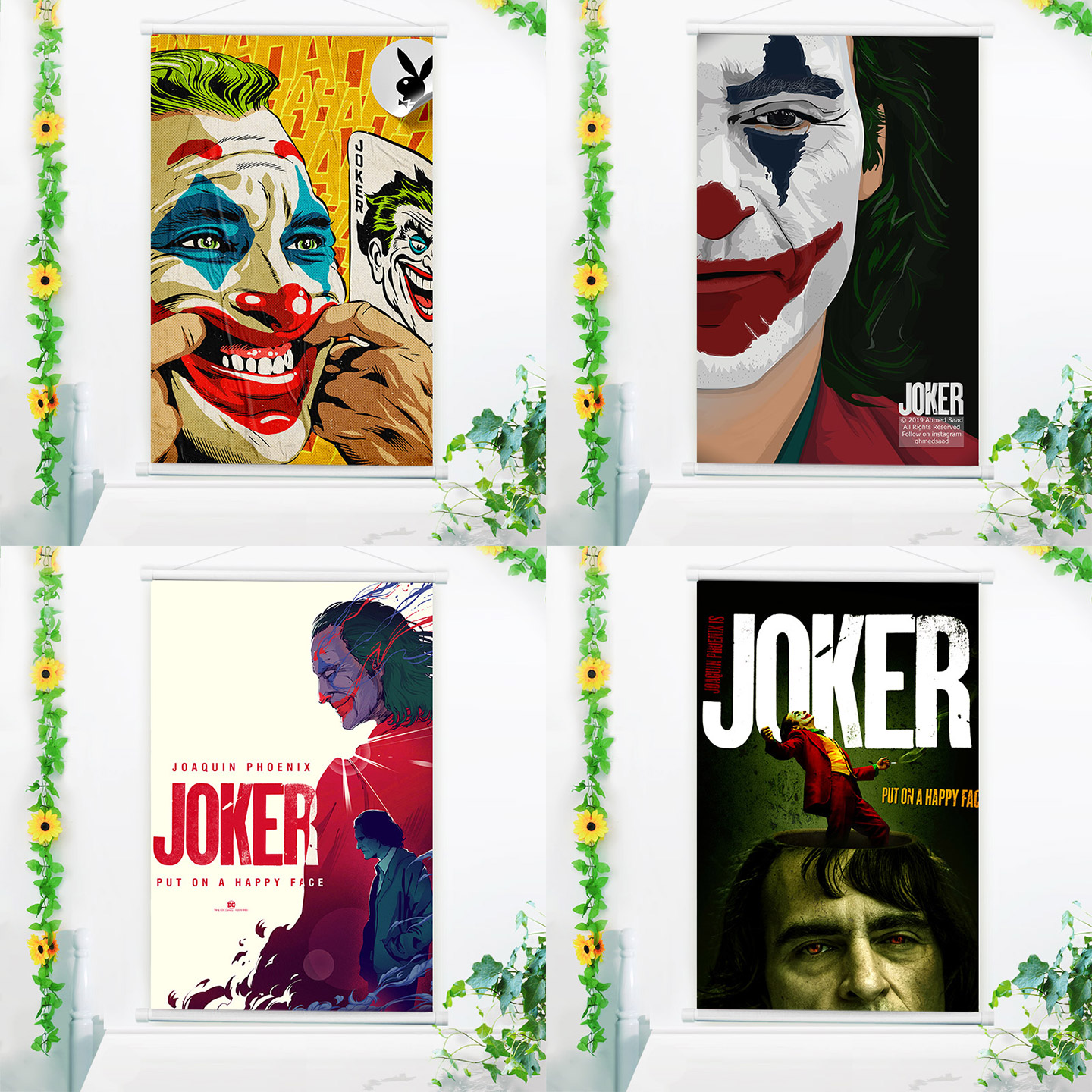 挂画小丑布画joker海报菲尼克斯