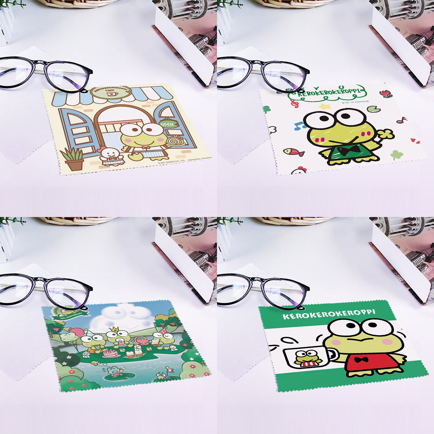 大眼蛙眼镜布镜片擦拭清洁布