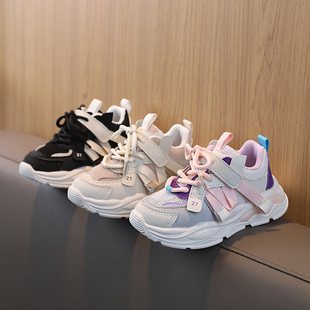 2025春夏新款 透气休闲软底跑鞋 男童鞋 网鞋 子女童老爹鞋 儿童运动鞋